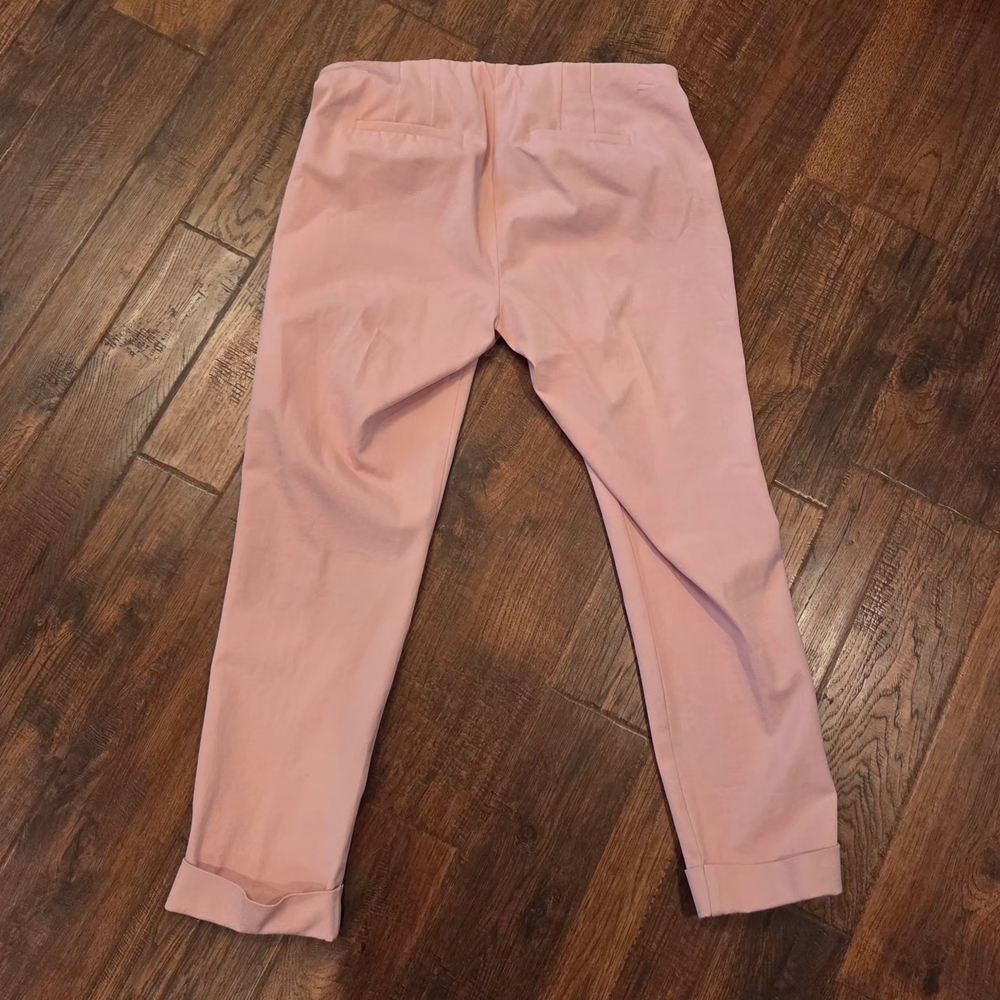 J. Jill Pink Pull on Pants Size 10 Premium bistretch Crop Length - Picture 8 of 11